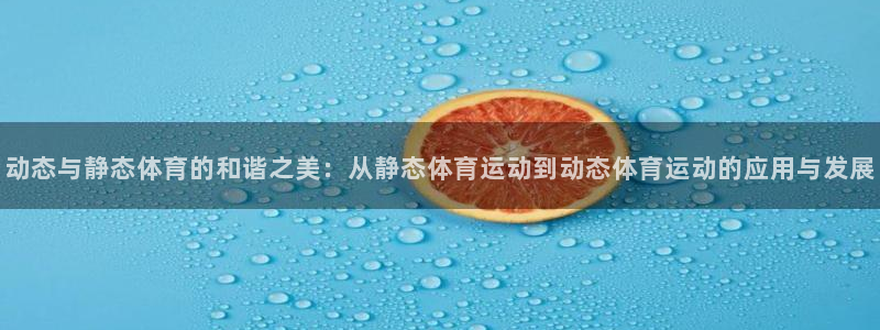 速8体育网：动态与静态体育的和谐之美：从静态体育运动到动态体育运动的应用与发展